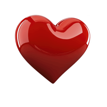 brillante rosso cuore simbolo con lucido finire, riflettendo leggero e veicolare amore e affetto. liscio superficie e vivace colore rendere esso visivamente attraente e emotivo png