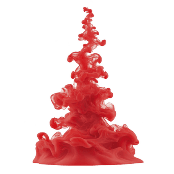 wervelende rood inkt wolk vormen dynamisch, boom Leuk vinden vorm tegen transparantie achtergrond, creëren opvallend zichtbaar effect. levendig rood kleur en vloeistof beweging oproepen zin van energie en creativiteit png