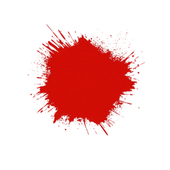 vivace rosso dipingere schizzare con dinamico bordi su trasparenza sfondo, la creazione di grassetto e artistico contrasto. spruzzo effetto Aggiunge senso di energia e creatività png