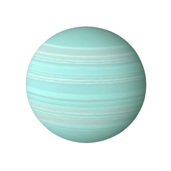 isto mostra turquesa planeta com horizontal listras, semelhante a Urano. suave textura e suave cores crio sereno e misterioso aparência png