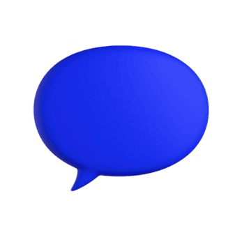 hell Blau Rede Blase mit einfach Design, vermitteln Kommunikation und Gespräch. beschwingt Farbe fügt hinzu modern und einnehmend berühren, Ideal zum Digital Medien und Grafik Design png