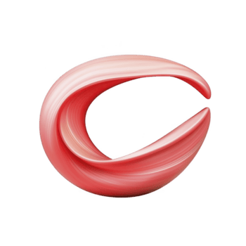 Questo Caratteristiche dinamico, astratto turbine di rosa e rosso sfumature, la creazione di senso di movimento e fluidità. liscio, curvo forma somiglia pennellata o nastro, impostato contro trasparente sfondo png