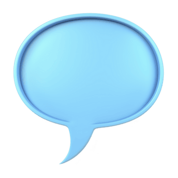 blu discorso bolla con lucido finire, Perfetto per aggiungendo testo o la creazione di dialogo effetto nel digitale disegni. semplice e pulito design fa esso versatile per vario creativo progetti png