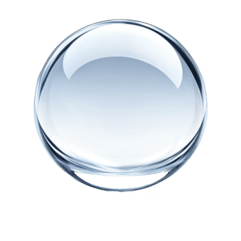 clear, reflective glass sphere with smooth surface and subtle highlights, creating sense of transparency and elegance. sphere appears to float against plain background png
