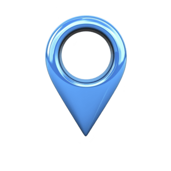 skinande blå Karta stift ikon med glansig Avsluta, symboliserar plats eller navigering. design är enkel och modern, ofta Begagnade i digital Kartor och tillämpningar png