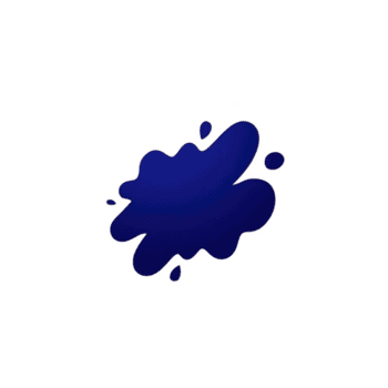 vibrante azul pintar chapoteo con irregular bordes y pequeño gotas rodeando él, creando dinámica y artístico efecto. chapoteo aparece lustroso y liso, agregando sentido de movimiento y creatividad png