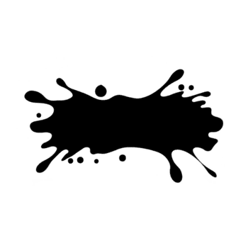 Preto tinta Espirrar com irregular arestas e gotas irradiando exterior cria dinâmico e artístico efeito. abstrato forma pode estar usava para criativo Projeto projetos png