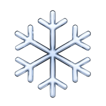 brilhante, branco floco de neve com simétrico Projeto e seis galhos, simbolizando inverno e frio clima. floco de neve intrincado padronizar é em destaque contra avião fundo png