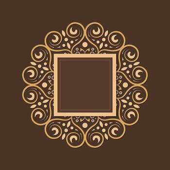 Ornate decorative frame design vector