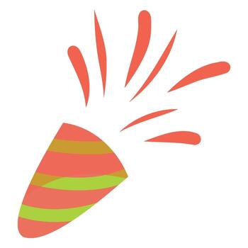 Firecracker Icon, Party Cracker, Celebration Cracker illustration vector