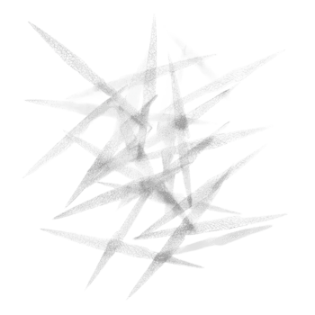 Abstract intersecting lines with gray chalk texture isolated on transparent background png