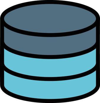 base de datos icono representando datos almacenamiento y información gestión. vector