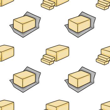 Butter blocks pattern design vector