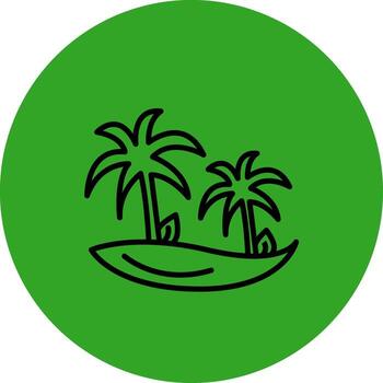 palma árbol Tres dimensional prestados símbolo vector