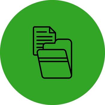 Open File Modern Color Based Symbol vector