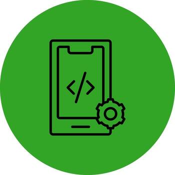 móvil solicitud Delgado gráfico forma formar vector