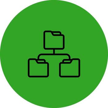 carpeta estructura creativo cuadrícula establecido símbolo vector