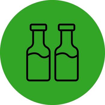 Bottles Sharp Linear Edge Mark vector