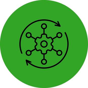 automatizado soluciones interactivo estilo símbolo vector