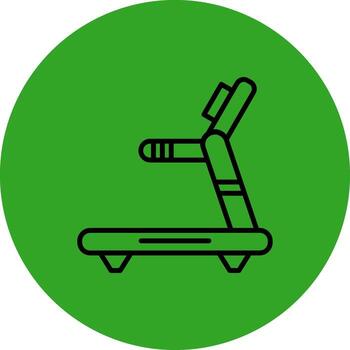 Treadmill Machine Interactive User Interface Design vector