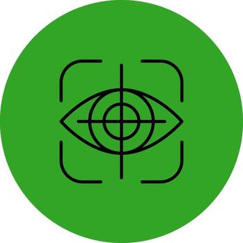 Eye Tracking Clean Frame Design Object vector