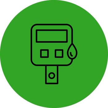 Glucometer Flat User Interface Form vector
