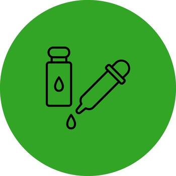 Eye Drops Three Dimensional Interface Shape vector