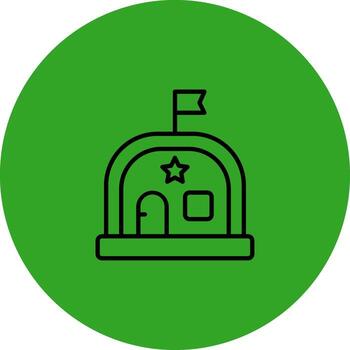 Warehouse Three Dimensional Interface Shape vector