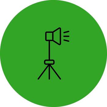 Lighting Minimal Art Style Object vector