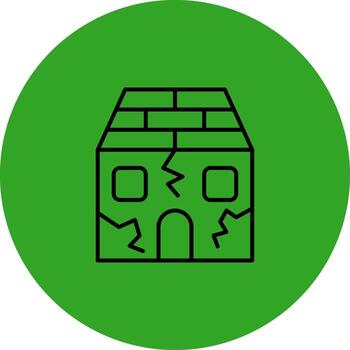 Earthquake Sharp Edge Style Visual vector