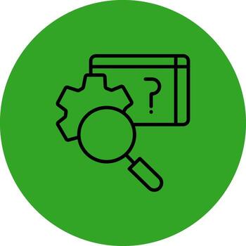 investigación proceso futurista usuario interfaz marca vector