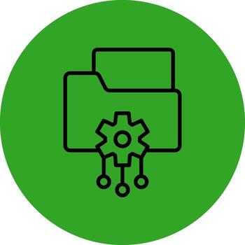 Digital Asset Management Smooth User Interface Symbol vector