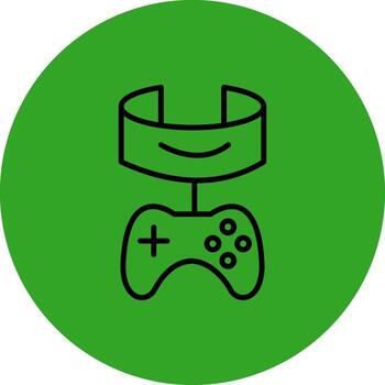 Vr Gaming Gradient Style Design Element vector