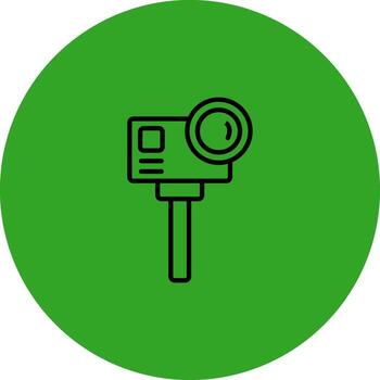 acción cámara usuario simpático bosquejo dibujo vector