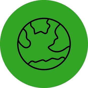 Earth Day Sharp Edge Style Visual vector