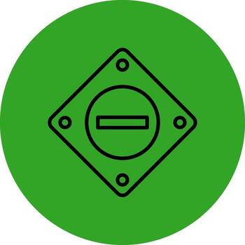 hacer no entrar interactivo estilo símbolo vector