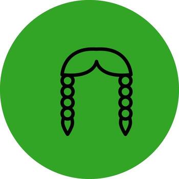 Braids Clean Frame Design Object vector