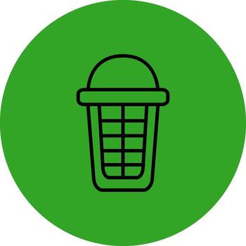 Basket Sharp Linear Edge Mark vector