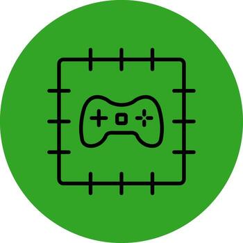 Patch Solid Fill Style Symbol vector