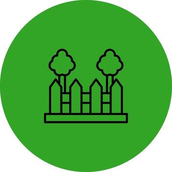 Garden Fence Subtle User Interface Graphic vector