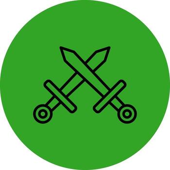 Swords Coded User Interface Symbol vector