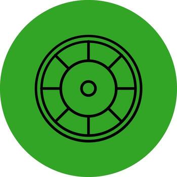 Color Wheel Vivid Application UI Element vector