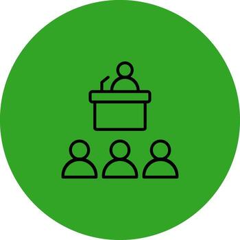 Lecture Simplified Thin Line Mark vector