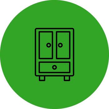 Cupboard User Interface Badge vector