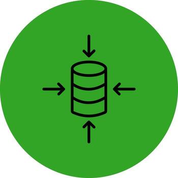 Compression Interactive Style Symbol vector