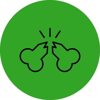 Broken Bone Clean User Interface Concept vector