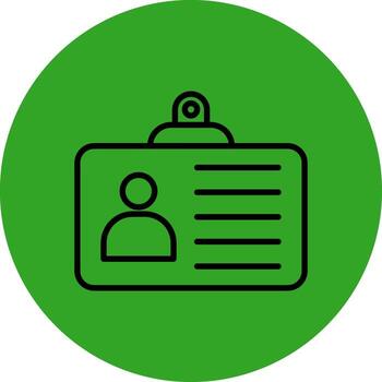 Identity Card Responsive App UI Shape vector