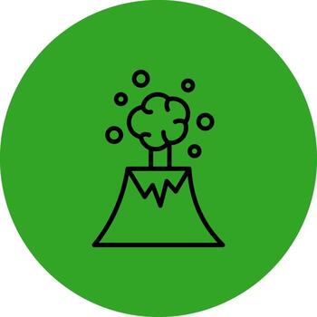 Volcano Sharp Linear Edge Mark vector