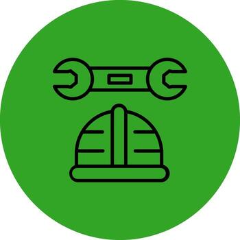 Labour Day Sharp Linear Edge Mark vector