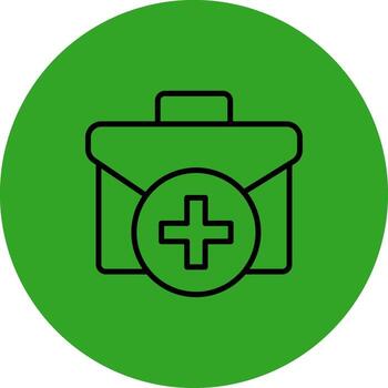 Firs Aid Kit Custom Line Based Element vector